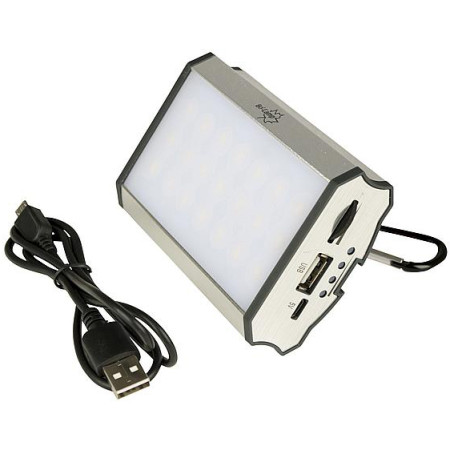 Lanternă și powerbank Bo-Camp Hanging Lamp argintiu silver