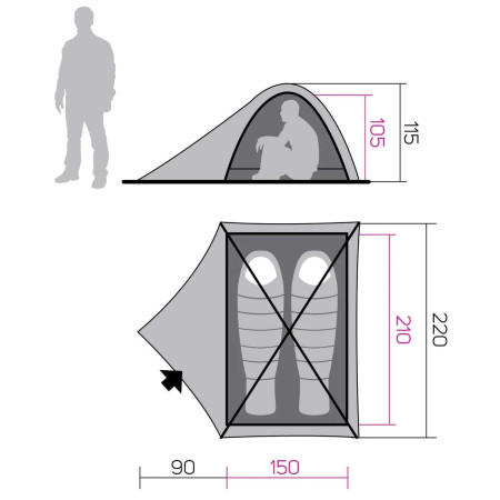 Cort turistic Hannah Tycoon 2 Cool
