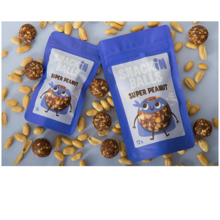Nutriție sportivă SNACKin BALLS Super Peanut 65 g