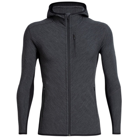 Hanorac bărbați Icebreaker M Descender LS Zip Hood gri