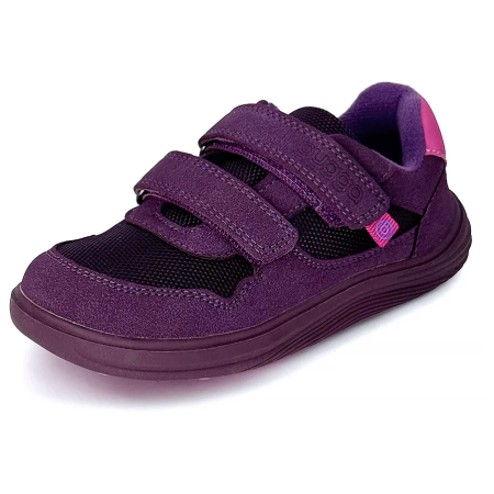 Încălțăminte barefoot all-seasons pentru copii Bugga Safi Dark Purple
