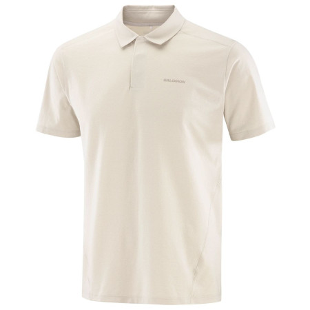 Tricou bărbați Salomon Trackline Polo M bej Silver Cloud