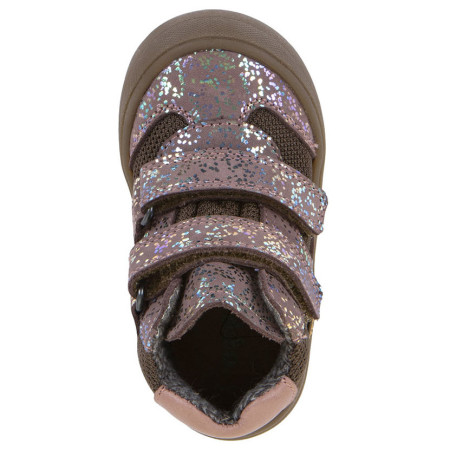 Încălțăminte barefoot all-seasons pentru copii Frodo Ollie Lumi Tex Pink Shine