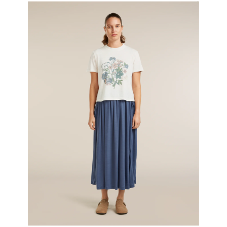 Tricou femei Icebreaker Merino 150 Tech Lite SS Crop Tee NZ Flora