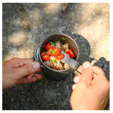 Set tacâmuri GSI Outdoors Tekk Trio Folding Cutlery Set