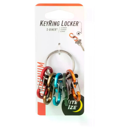 Breloc Nite Ize KeyRing Locker Aluminum 5 S-Biner