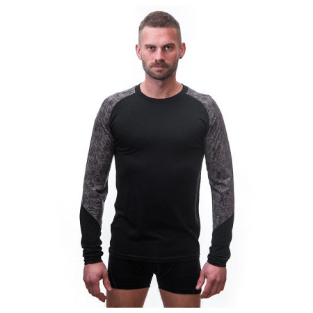 Tricou funcțional bărbați Sensor Merino Impress mân. lungă