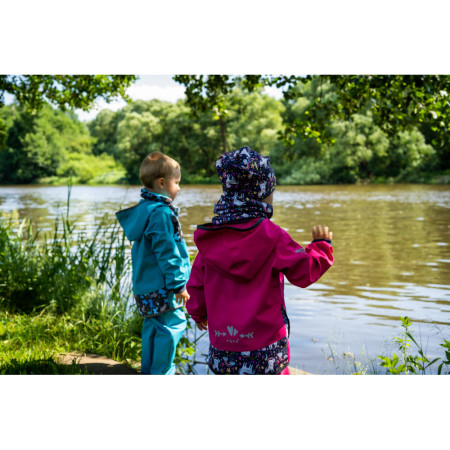 Geacă softshell copii Unuo cu model fleece