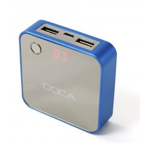 Power bank DOCA 8400 mAh D525 albastru