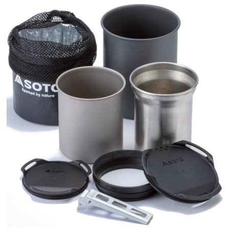 Set de vase Soto Thermostack + Cook Set Combo negru