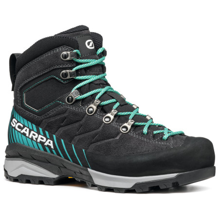 Încălțăminte turistică femei Scarpa Mescalito Trk Gtx Wmn negru/albastru Dark Anthracite- Tropical Green