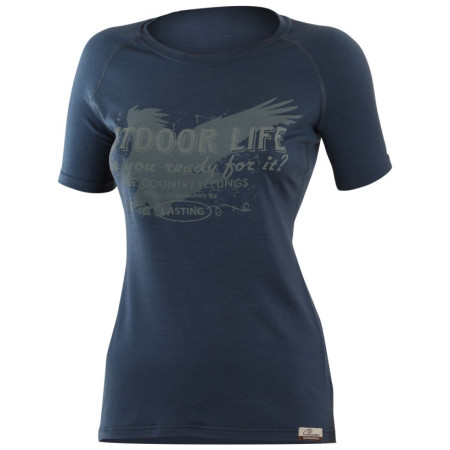 Tricou funcțional femei Lasting Life albastru