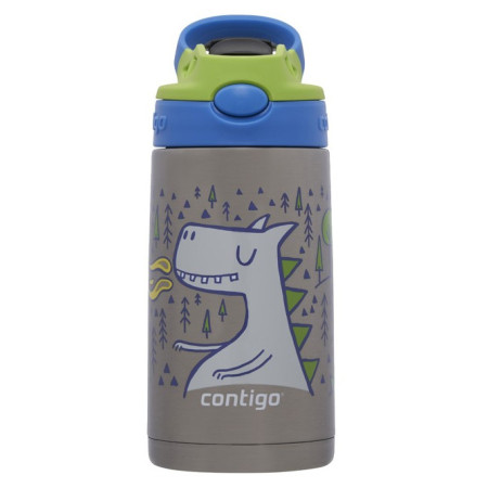 Termos copii Contigo Easy Clean 380ml argintiu/albastru matcha dragon