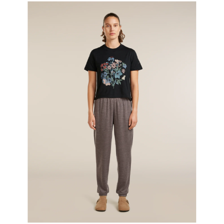 Tricou femei Icebreaker Merino 150 Tech Lite SS Crop Tee NZ Flora