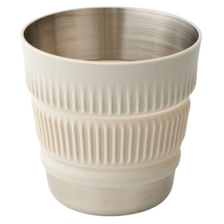 Cană pliantă Sea to Summit Detour Stainless Steel Collapsible Mug bej Moonstruck Grey