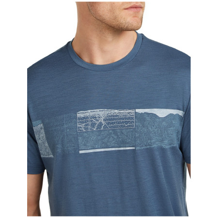Tricou bărbați Icebreaker Men Merino 150 Tech Lite SS Tee Elevation Line