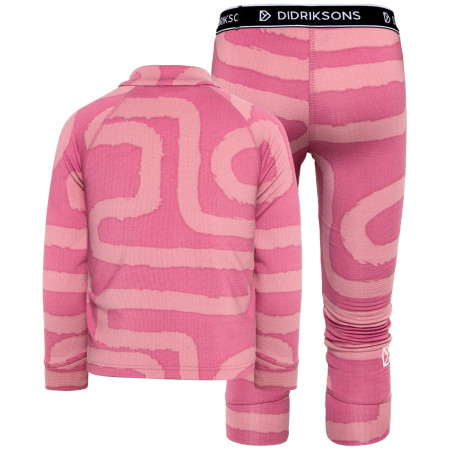 Lenjerie funcțională copii Didriksons Jadis Kids Pr Set 5 Path Heather Pink