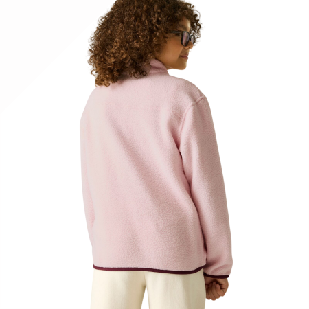 Hanorac funcțional copii Regatta Junior Frankie Warm Fleece Pink Haze/Fig