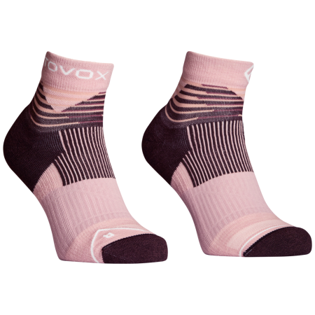 Șosete merino femei Ortovox All Mountain Quarter Socks W roz Dawn Rose