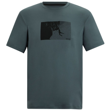 Tricou bărbați Regatta Fingal Stretch verde închis Dark Storm