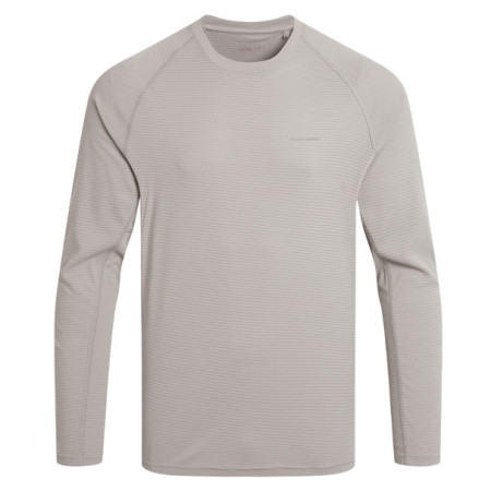 Tricou bărbați Craghoppers NosiLife SolarShield+ LS T-Shirt gri deschis Parchment