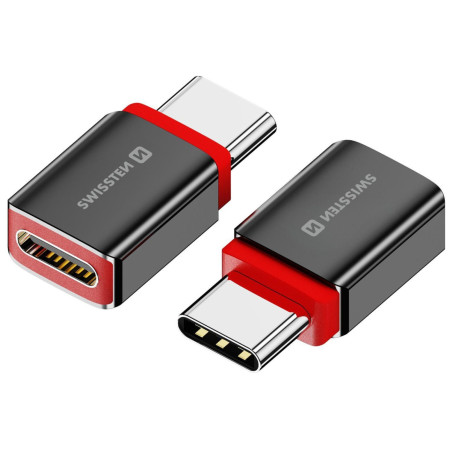 Adaptor Swissten Dataguard With Data Blocking USB-C (Male) / USB-C (Female)