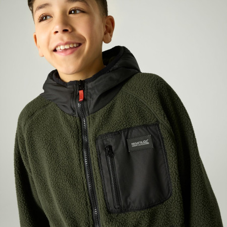 Hanorac copii Regatta Munro Hybrid Jacket DarkKhak/Blk