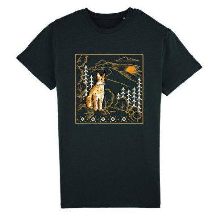 Tricou bărbați České parky Lynxie negru