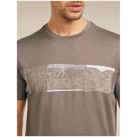 Tricou funcțional bărbați Icebreaker Men Merino 150 Tech Lite SS Tee Elevation Line