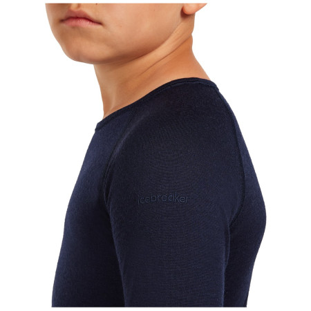 Tricou funcțional copii Icebreaker K 200 Oasis LS Crewe Midnight Navy