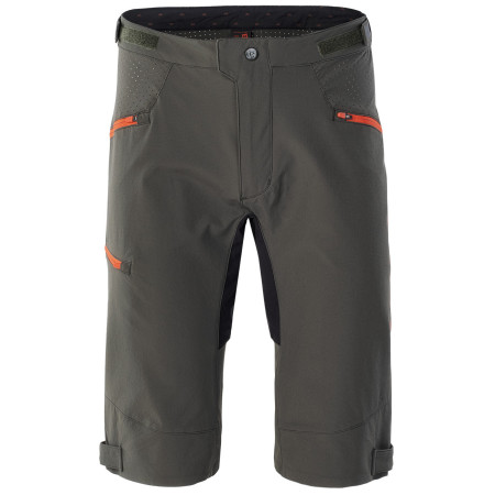 Pantaloni scurți de ciclism bărbați Radvik Xray Shorts GTS gri Forest Night/Tangarine Tango