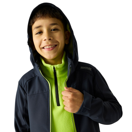 Geacă softshell copii Regatta Haydenbury Navy (Wild Lime)