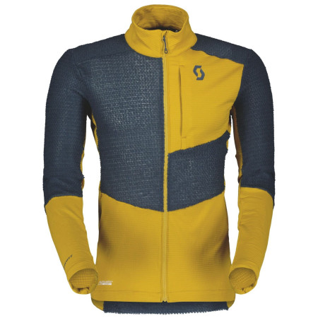 Hanorac funcțional bărbați Scott Explorair Alpha Raw galben/albastru