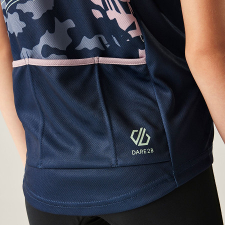 Tricou ciclism copii Dare 2b Dynamite Jersey Nvy Graffiti