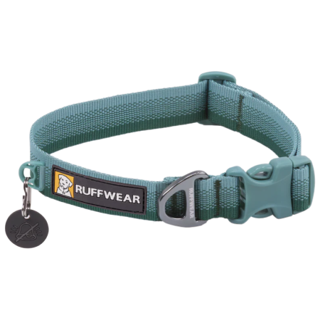 Zgardă pentru câini Ruffwear Front Range™ Collar verde River Rock Green