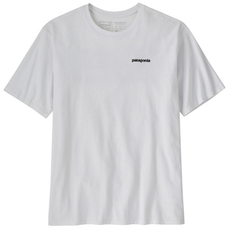 Tricou bărbați Patagonia P-6 Logo Responsibili Tee alb White