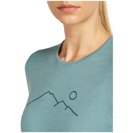 Tricou funcțional femei Icebreaker Women Merino 200 Oasis LS Crewe Rainer Ridge