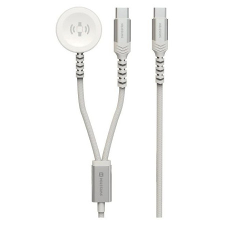 Cablul de încărcare și de date Swissten Wireless charging cable 2in1 for Apple Watch + USB-C 1,2 m