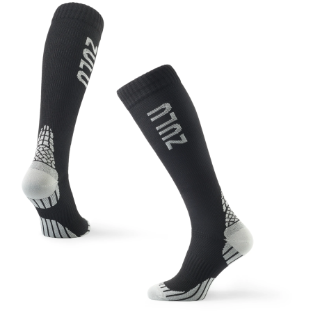Șosete de compresie 3/4 Zulu Run Compression negru/gri black/grey