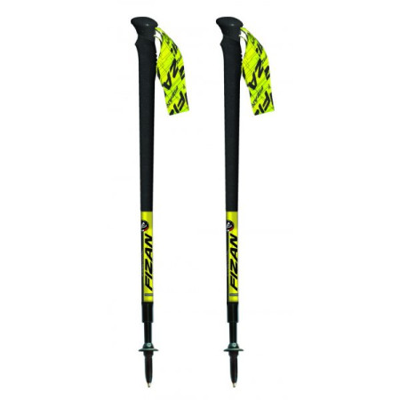 Bețe de trekking Fizan Trail Essential negru/galben