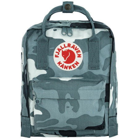 Rucsac urban Fjällräven Kånken Graphics Mini albastru Nimbus Blue-Hidden Animals