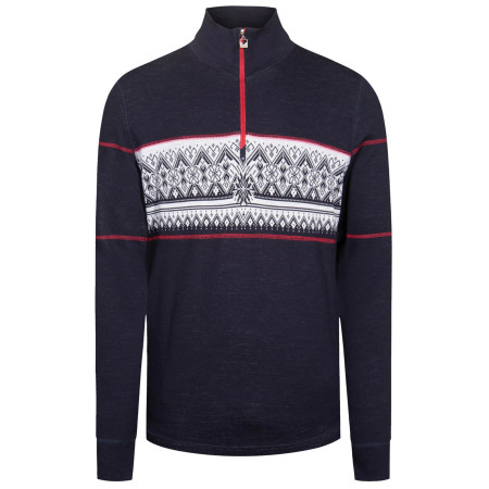 Pulover bărbați Dale of Norway Moritz Masc Basic Sweater albastru/alb Navy White Raspberry