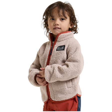 Hanorac copii Didriksons Gibbs Kids Fullzip 2 Beach Beige/Rust