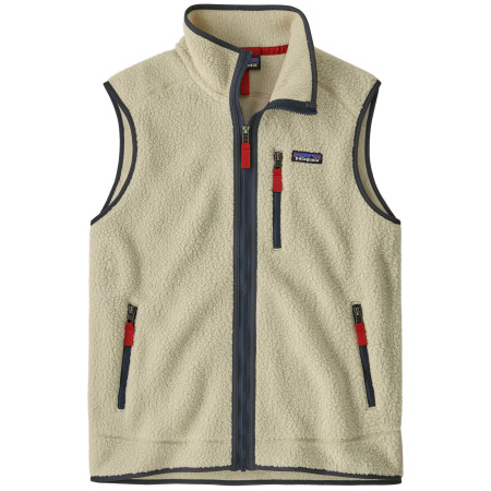 Vestă bărbați Patagonia Men's Retro Pile Fleece Vest bej Pelican w/Smolder Blue