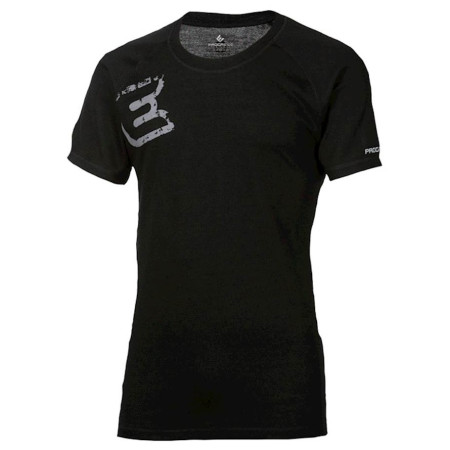 Tricou funcțional Progress NKR Print "E” imprimeu negru černá