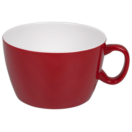 Bol de supă Bo-Camp BC Soup bowl melamine 2-tone roșu Red/White