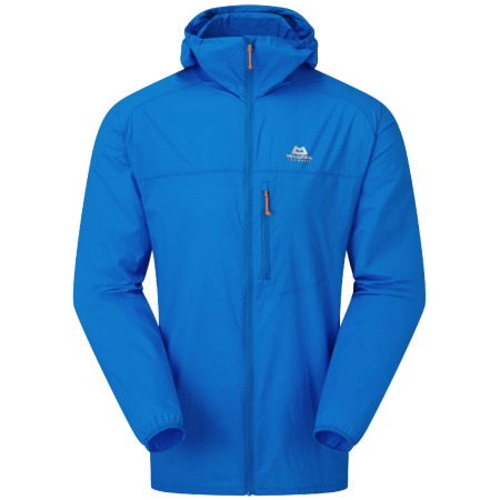 Geacă de vânt bărbați Mountain Equipment Aerofoil Hooded Jacket albastru Atlantic Blue