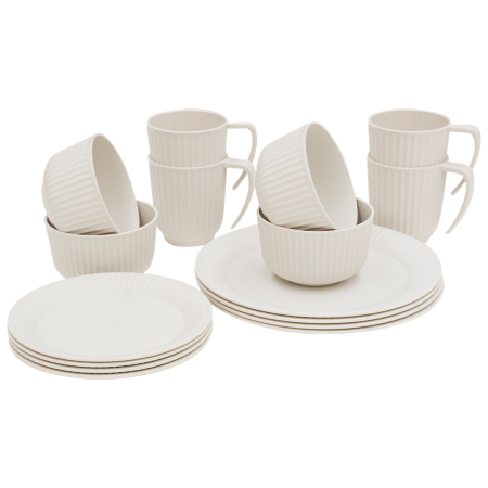 Set vase Outwell Delish 4 Person Dinner Set bej Sandstone