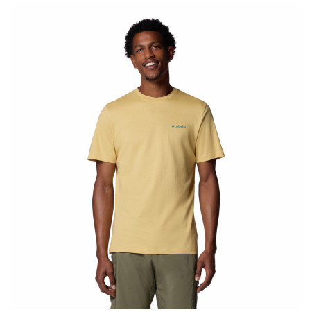 Tricou bărbați Columbia Rapid Ridge™ Back Graphic Tee II galben/verde Sand Dune, Heavenly Horizons