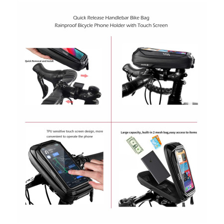 Husă impermabilă Swissten WATERPROOF BIKE HOLDER